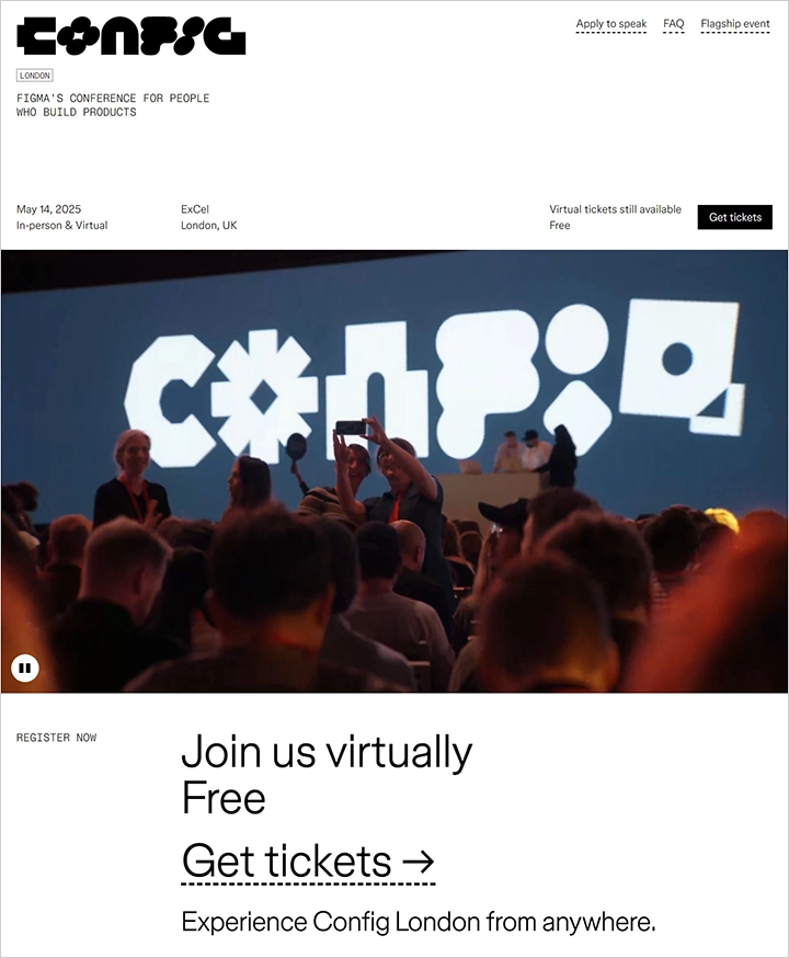 Figma Config London 2025 일정, 티켓, 온라인 참여 방법

