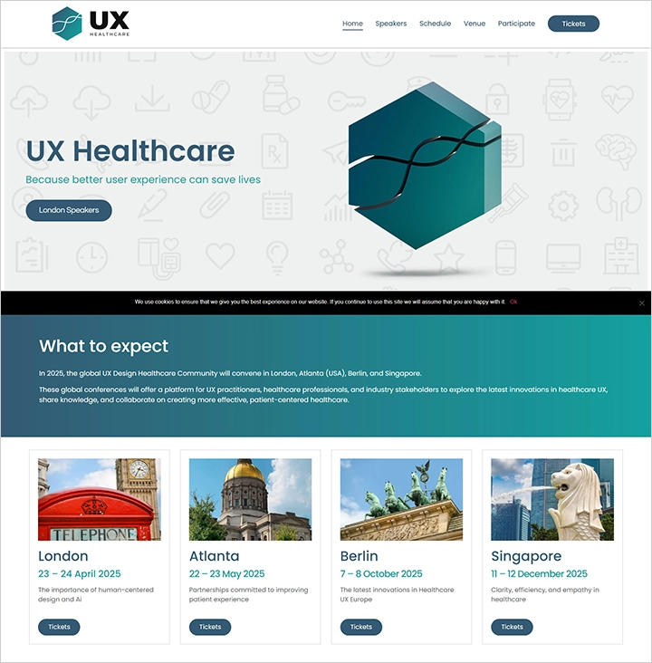 UX Healthcare London 2025, UX 디자인을 위한 4월 IT 컨퍼런스
