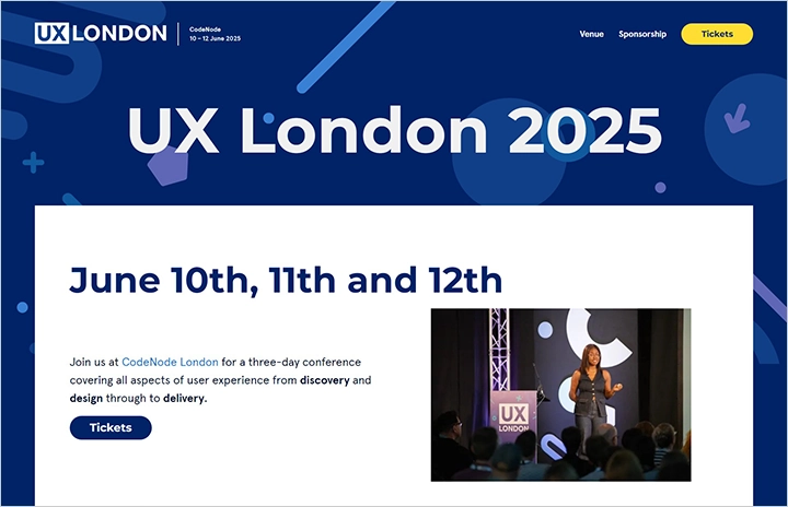 UX London 2025 - 디지털 디자인과 UX의 모든 것(6월 IT 컨퍼런스)
