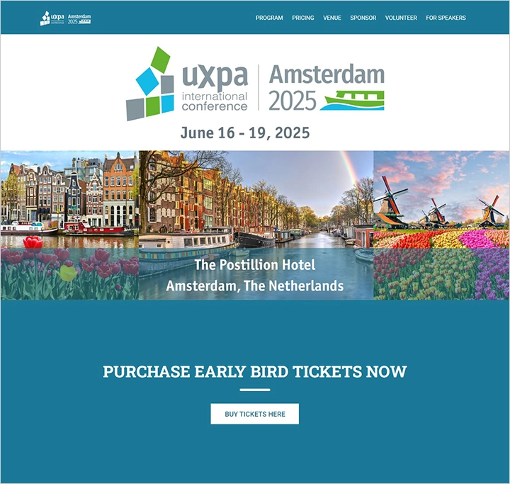 UXPA International Conference 2025, Amsterdam 6월 IT 컨퍼런스
