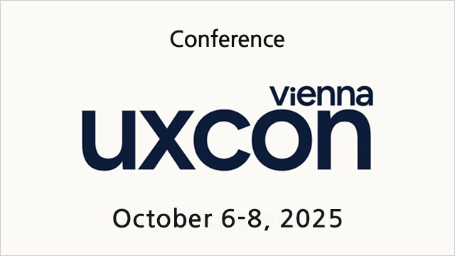 uxcon vienna 2025 Austria - UX research & Design 10월 IT 컨퍼런스