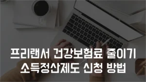 Read more about the article 프리랜서 건강보험료 줄이는 방법 – 소득정산제도 신청, 건강보험료 납부 조정 2025